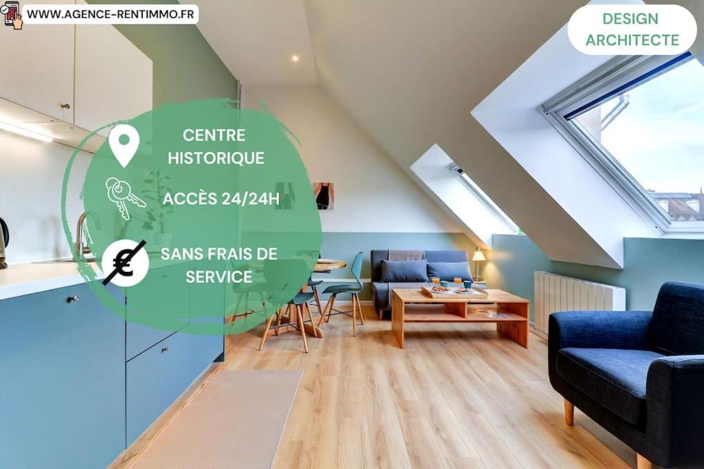 Le Contemporain I Centre Historique Darcy & Design Apartment Dijon Bagian luar foto